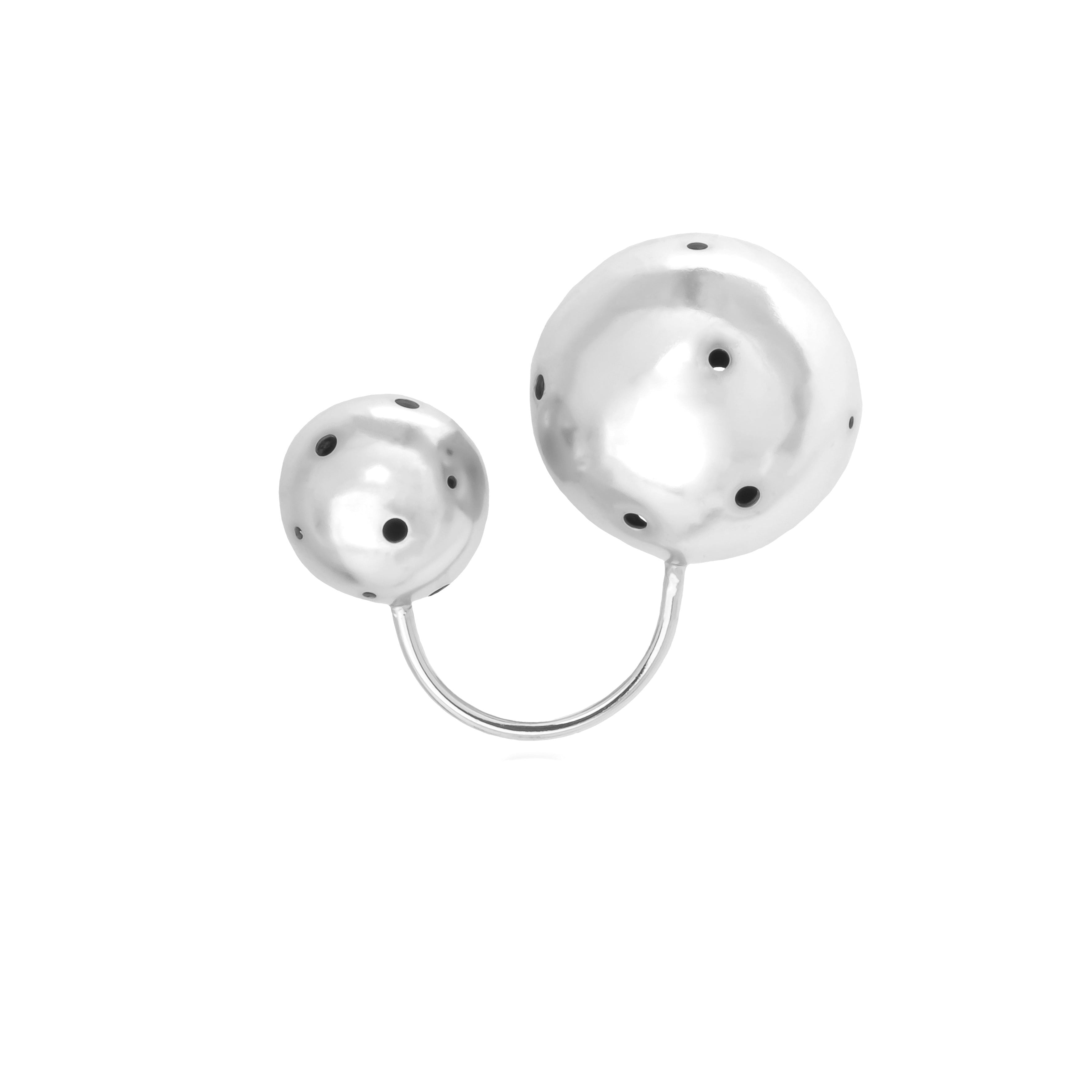 BIG BUBBLE RING & EARCUFF