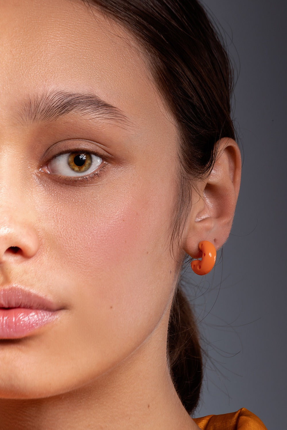 MINI HOOPS RESINE ORANGE