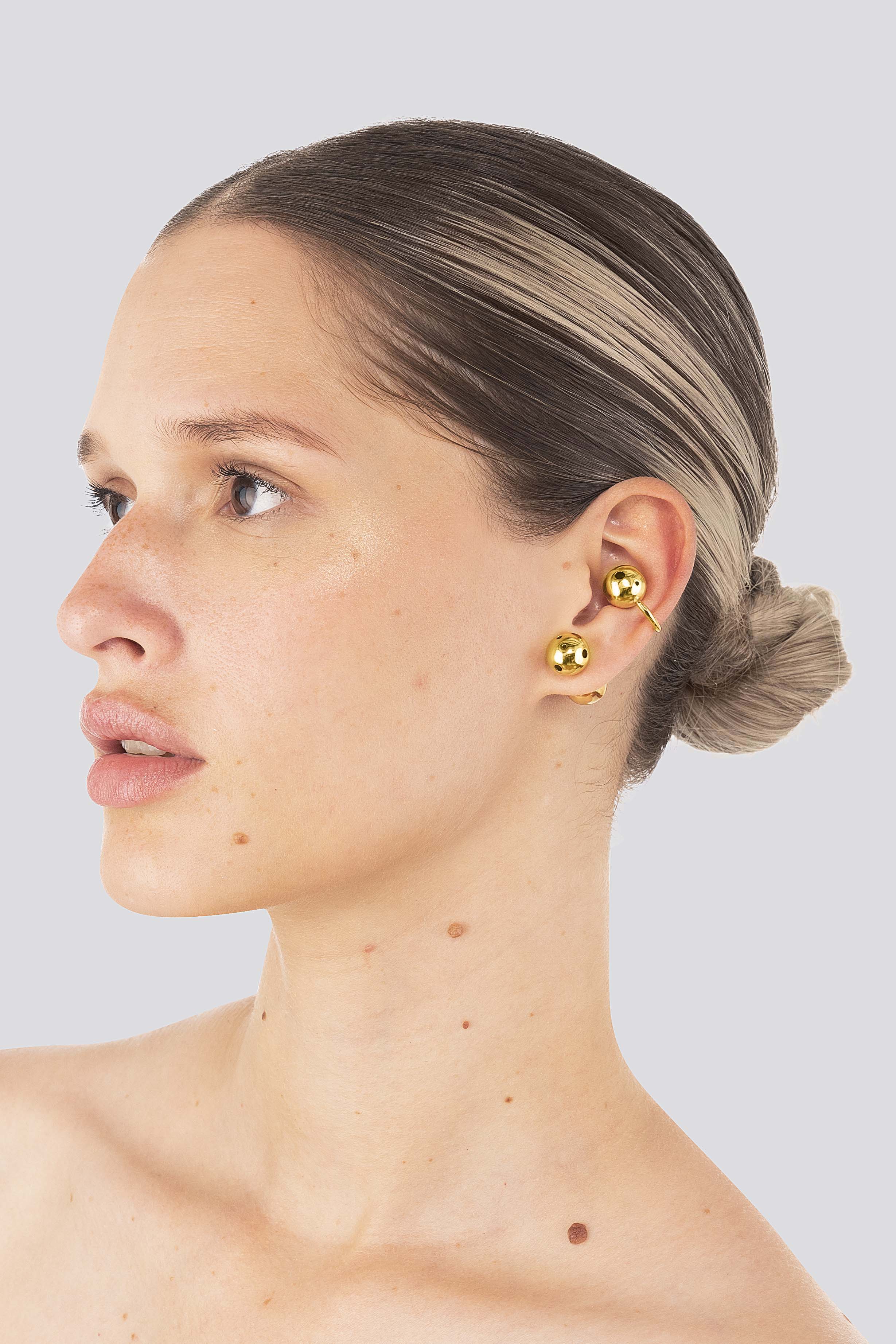 PLANET EARRINGS SET GOLD