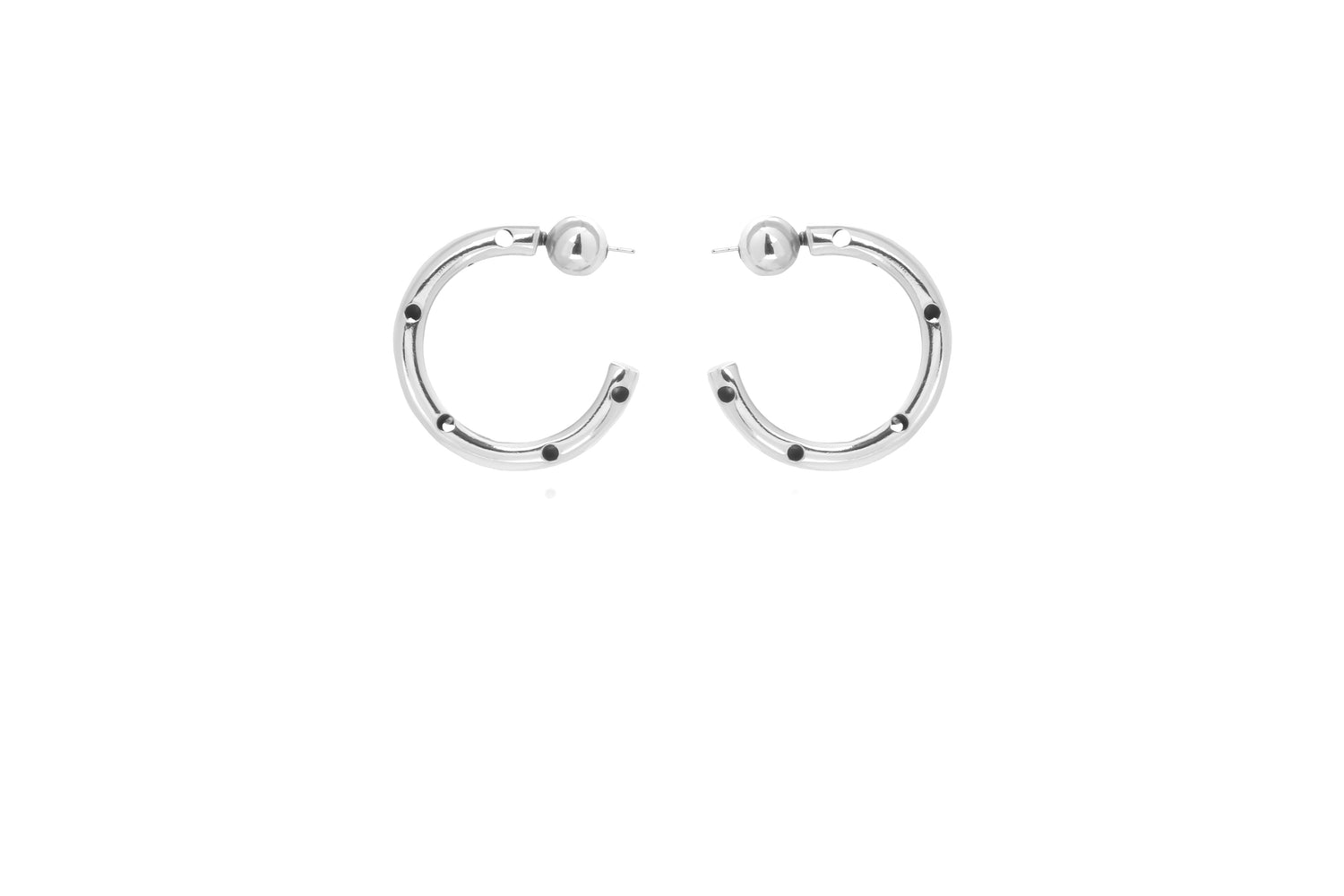SMALL TUBE HOOPS SILVER