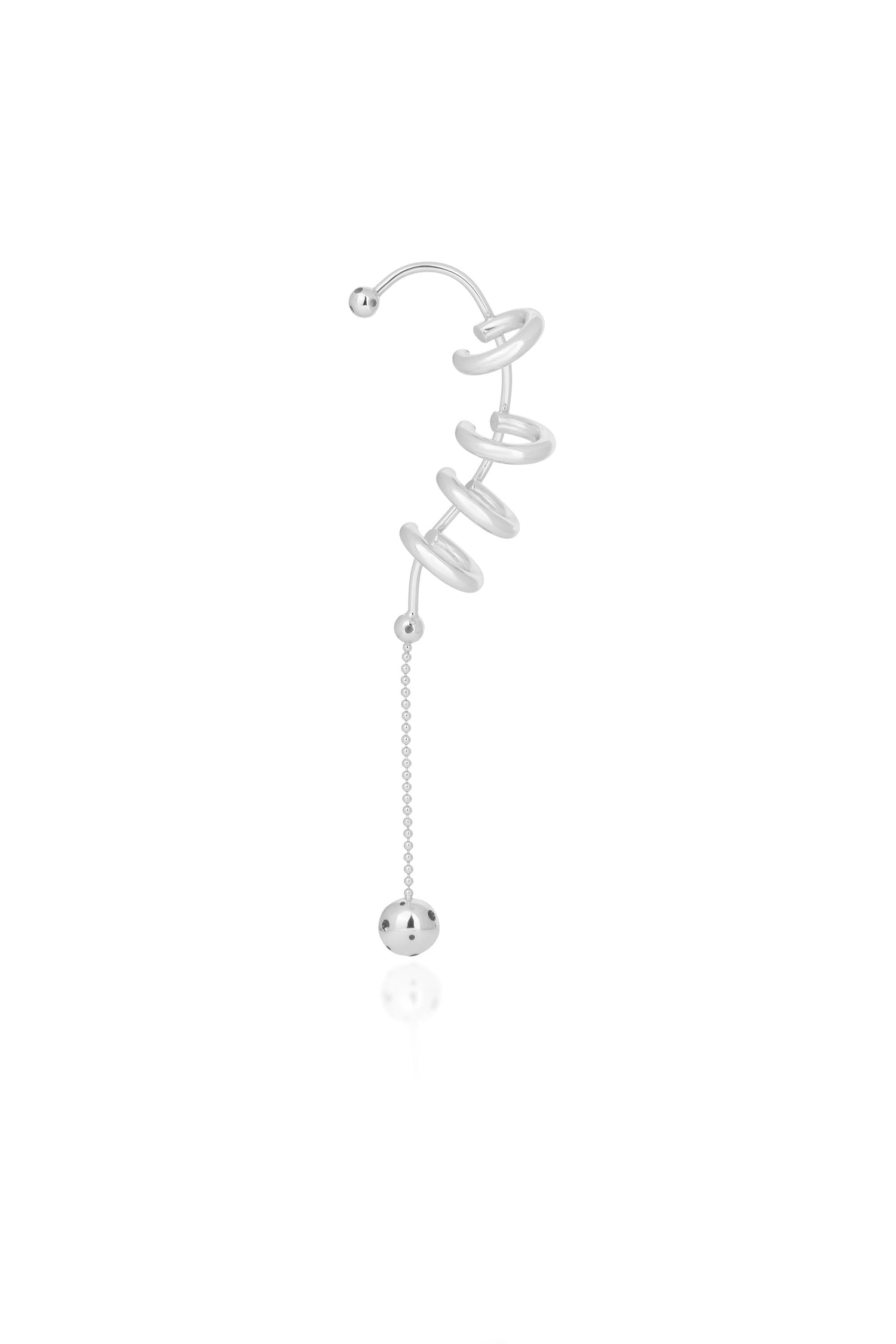 4 AROS EAR CUFF SILVER