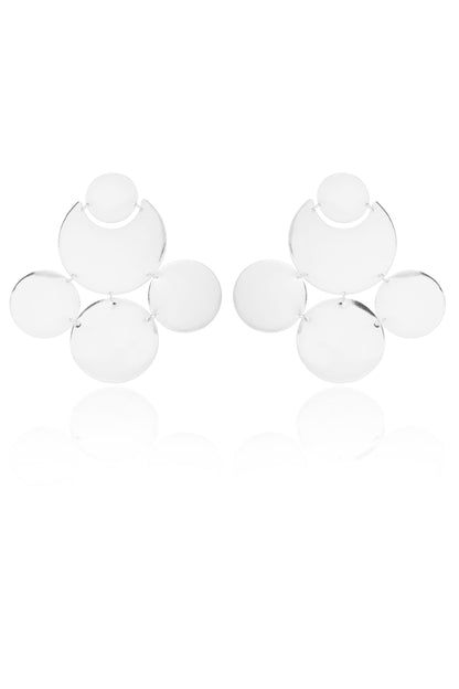 CIRCLES EARRINGS SILVER