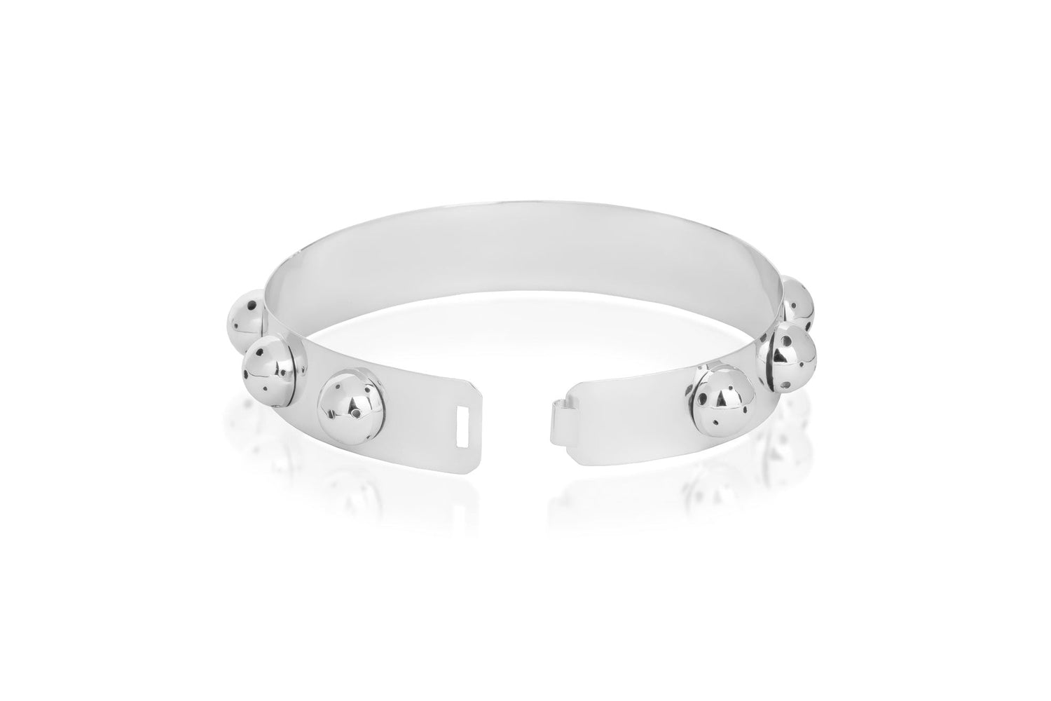 CHOKER WITH BUBBLES SILVER
