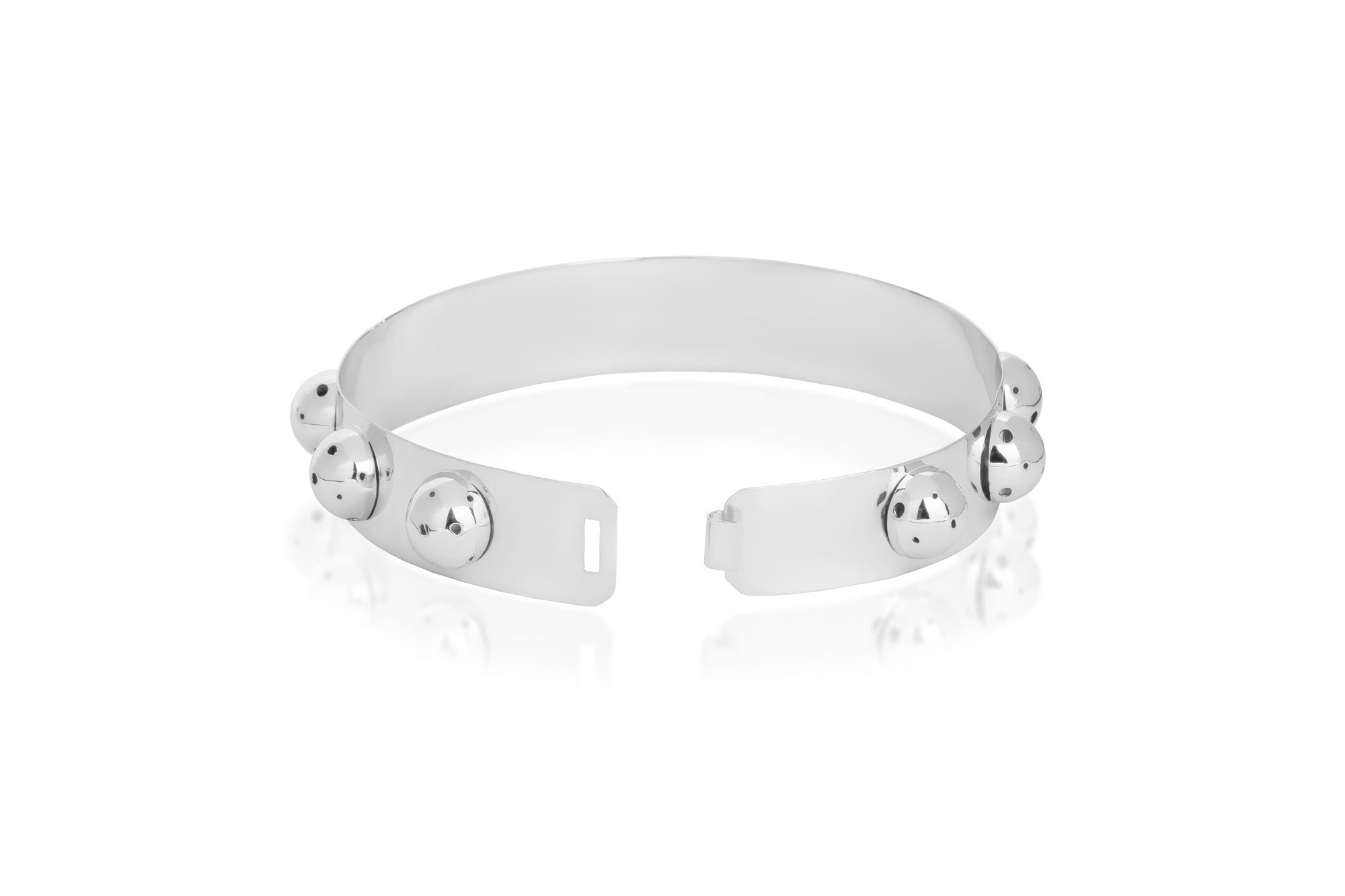 CHOKER WITH BUBBLES SILVER