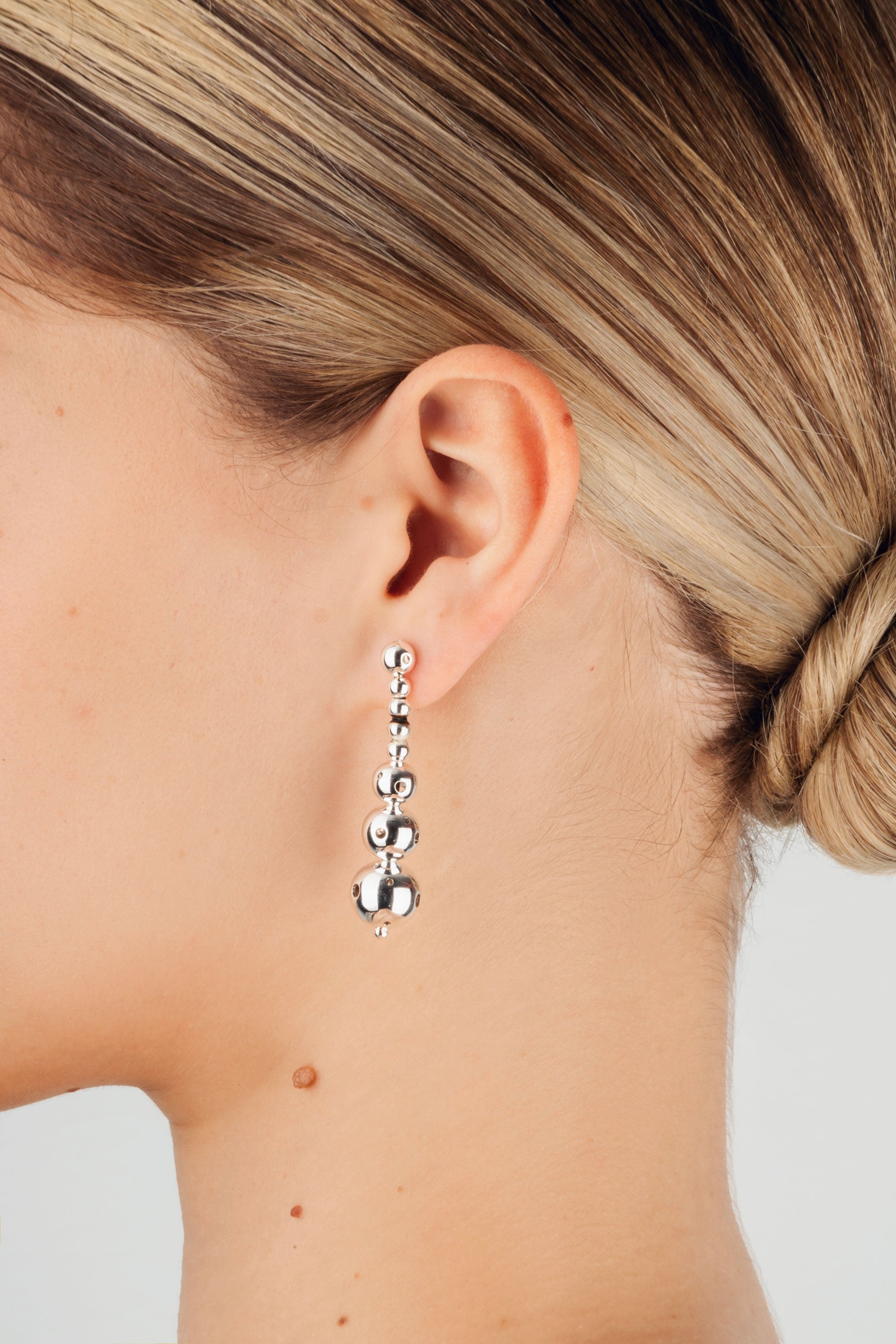 HEADPHONES EARRINGS SILVER
