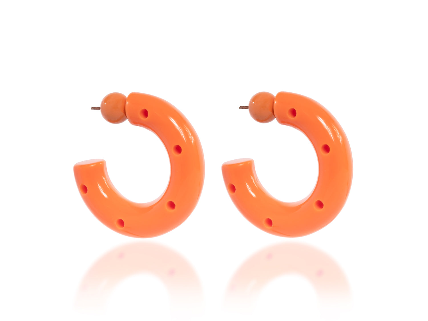 BIG HOOPS RESINE ORANGE