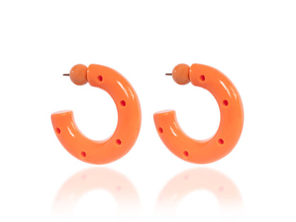 BIG HOOPS RESINE ORANGE