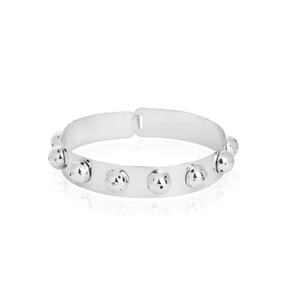 CHOKER WITH BUBBLES SILVER