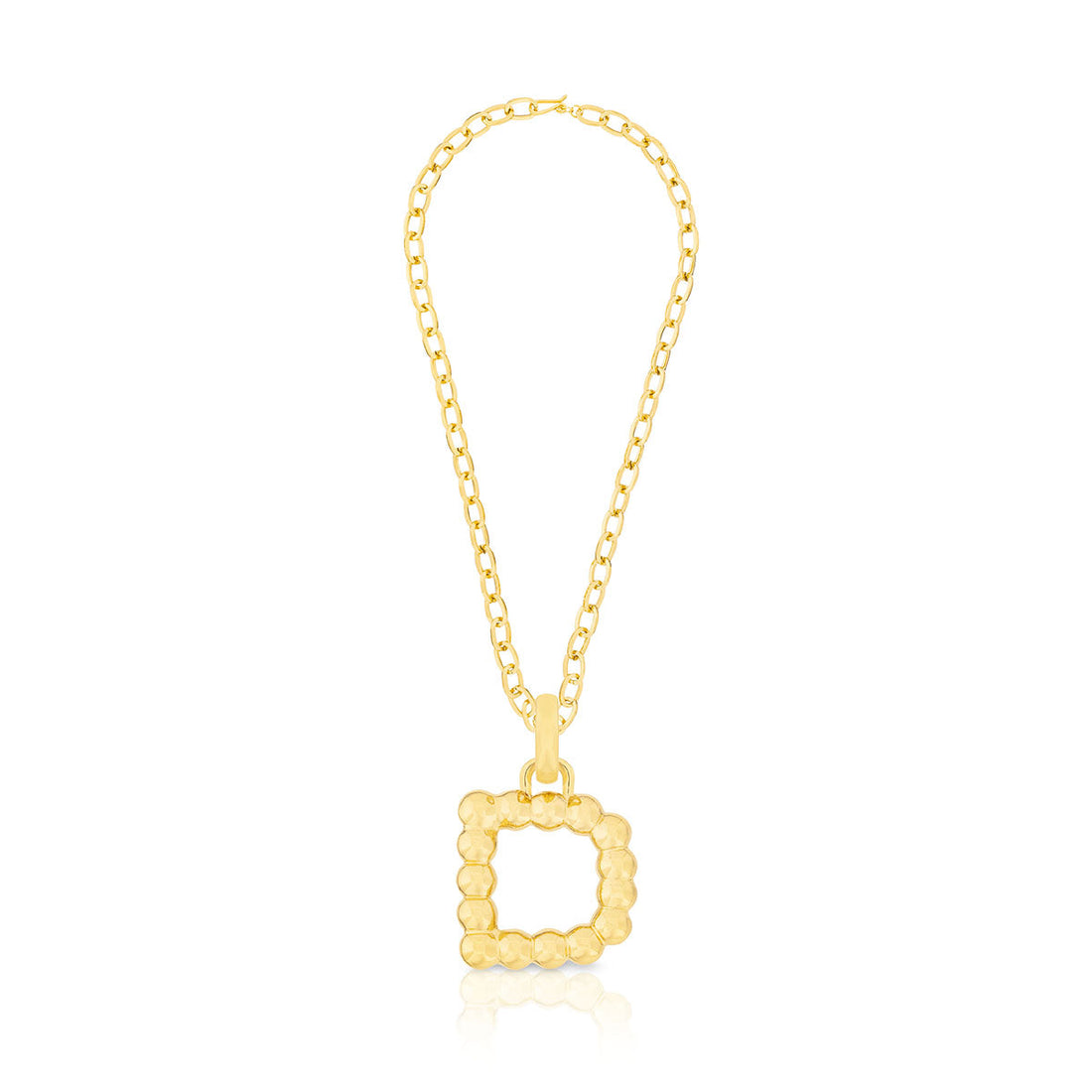 BOLD LETTER NECKLACE GOLD