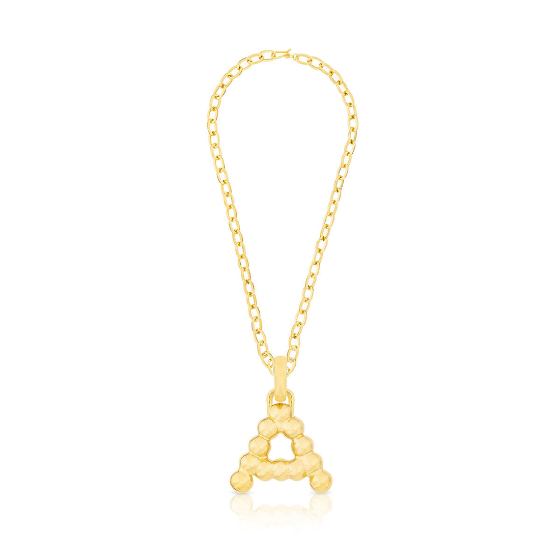 BOLD LETTER NECKLACE GOLD