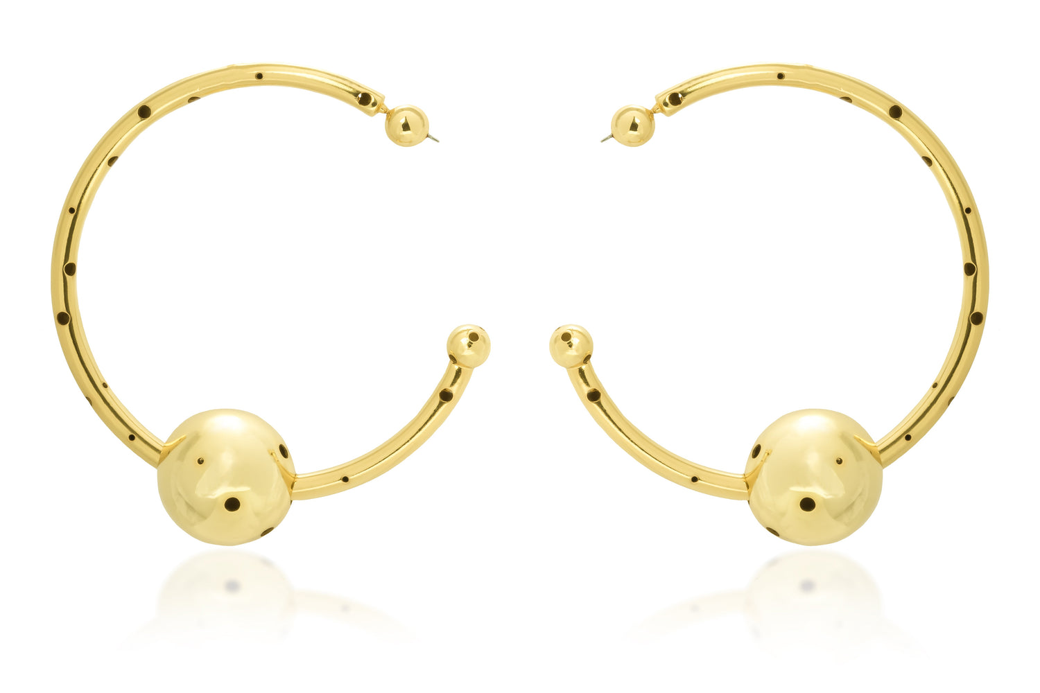 BIG BUBBLE TUBE HOOPS / NECKLACE