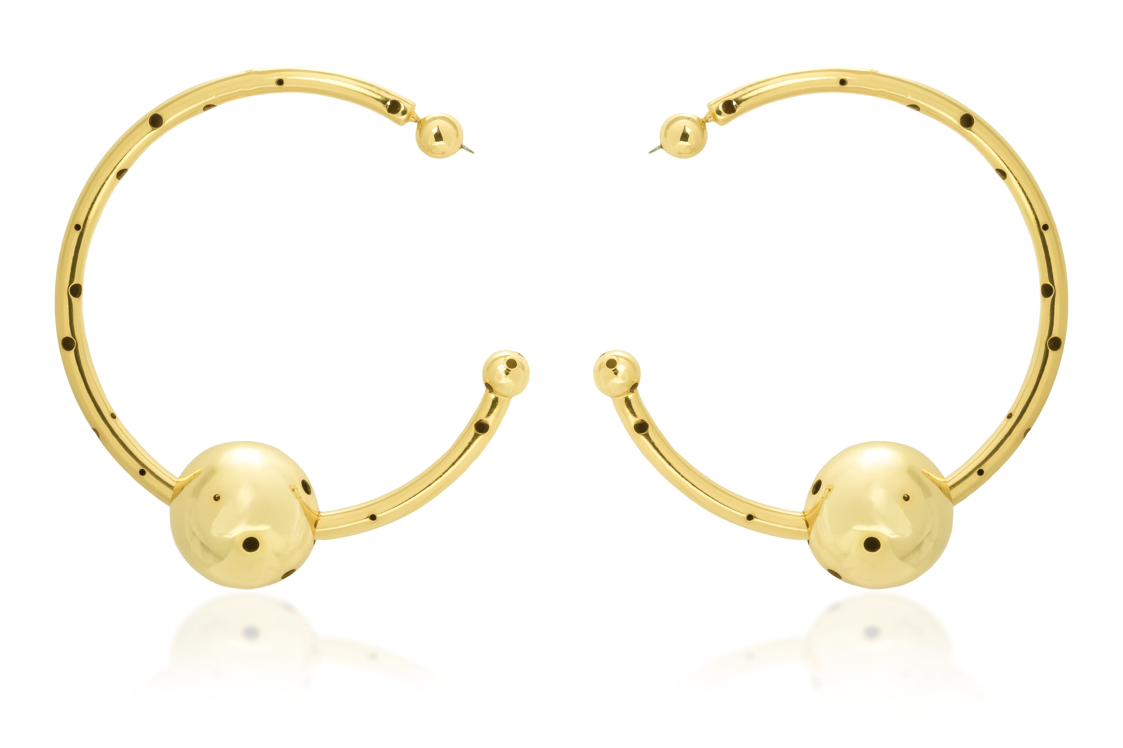 BIG BUBBLE TUBE HOOPS / NECKLACE