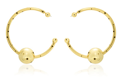 BIG BUBBLE TUBE HOOPS / NECKLACE
