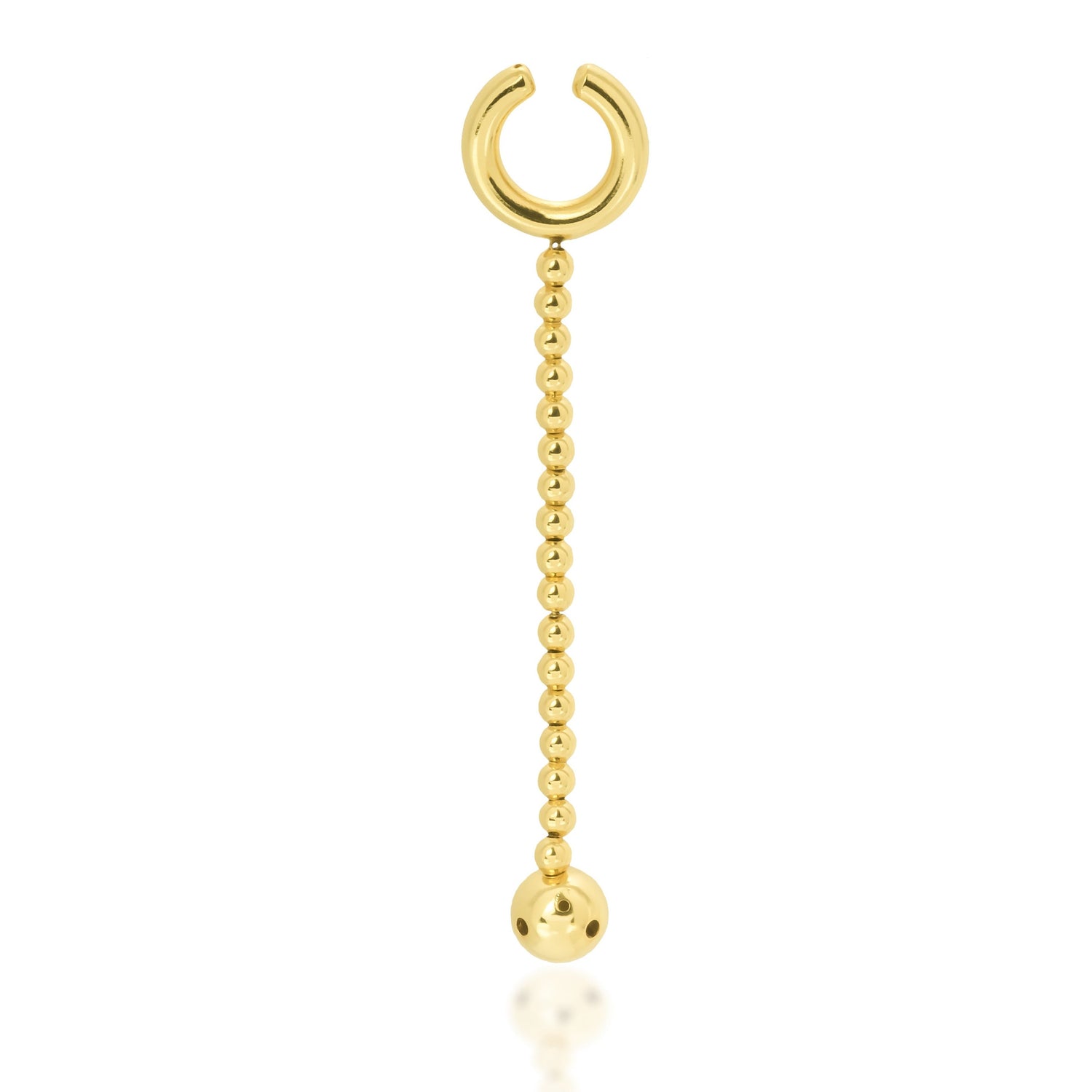 SMALL MOON CHAIN EARCUFF