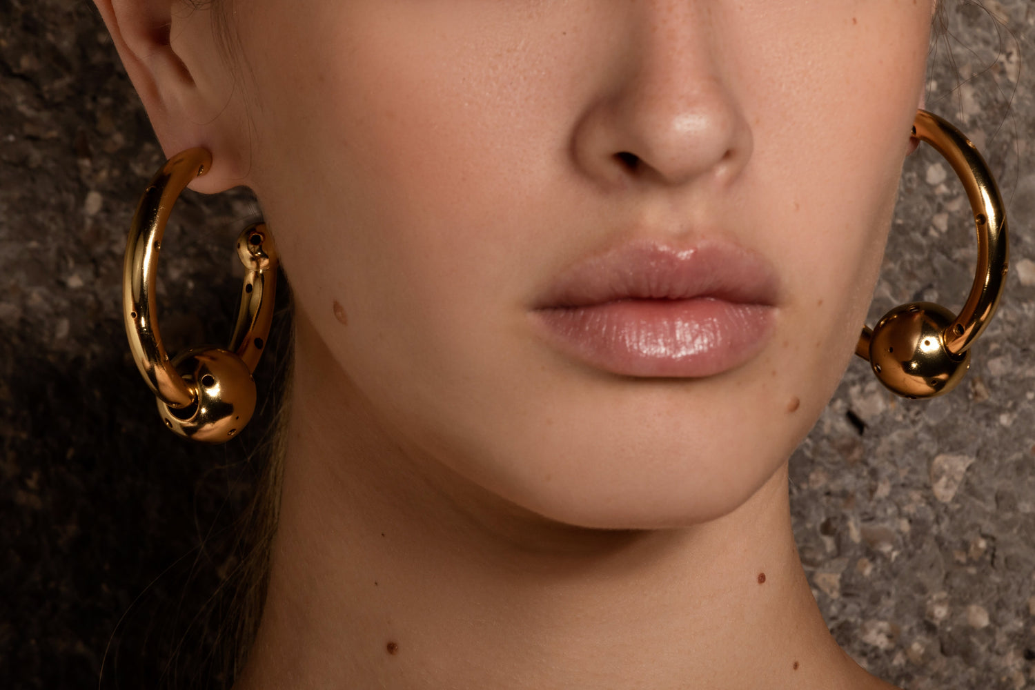 MEDIUM BUBBLE TUBE HOOPS / NECKLACE