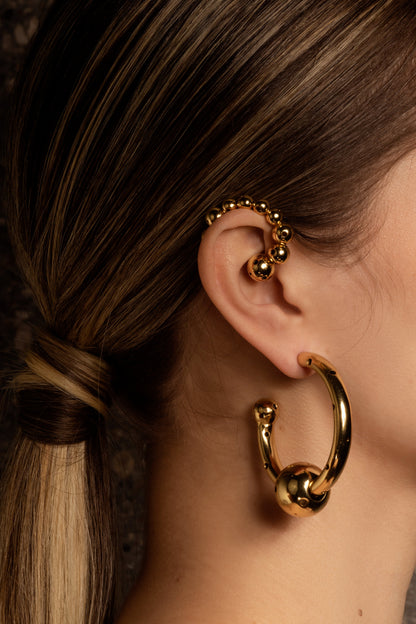 MEDIUM BUBBLE TUBE HOOPS / NECKLACE