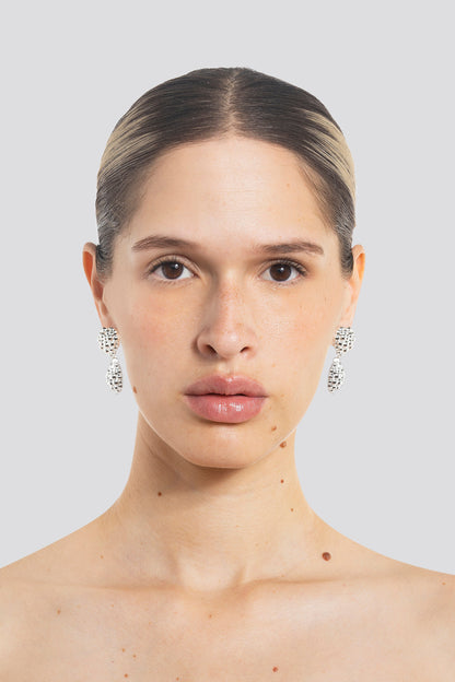 DOUBLE LOVE EARRING - MINI SILVER
