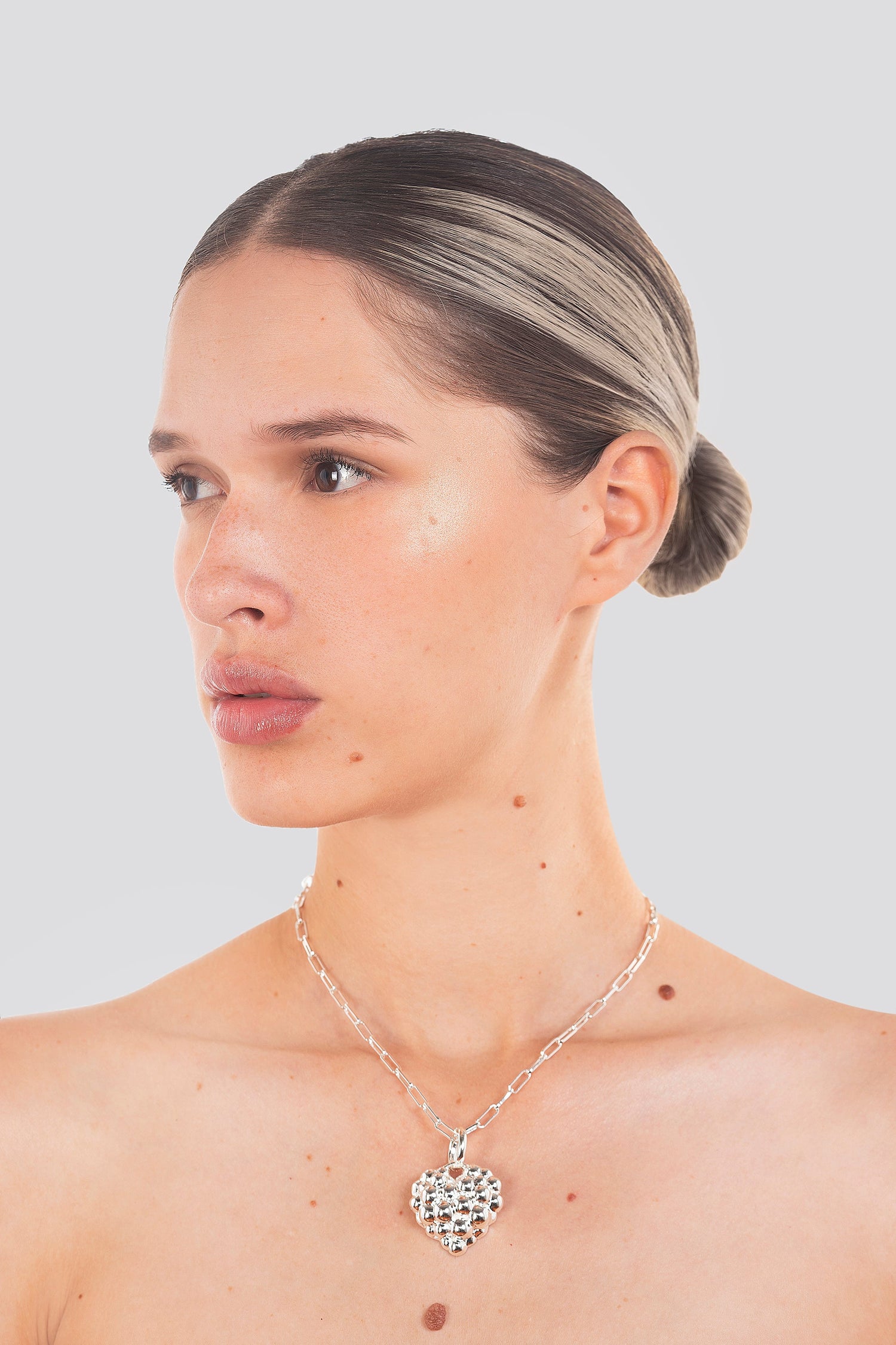 LOVE NECKLACE - MIDI SILVER