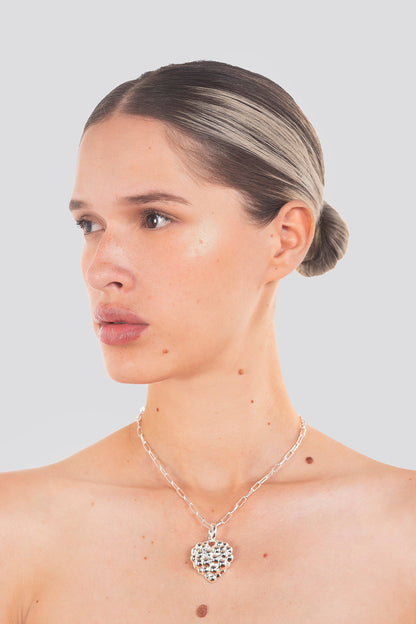 LOVE NECKLACE - MIDI SILVER