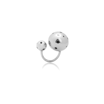 MEDIUM BUBBLE RING &amp; EAR CUFF