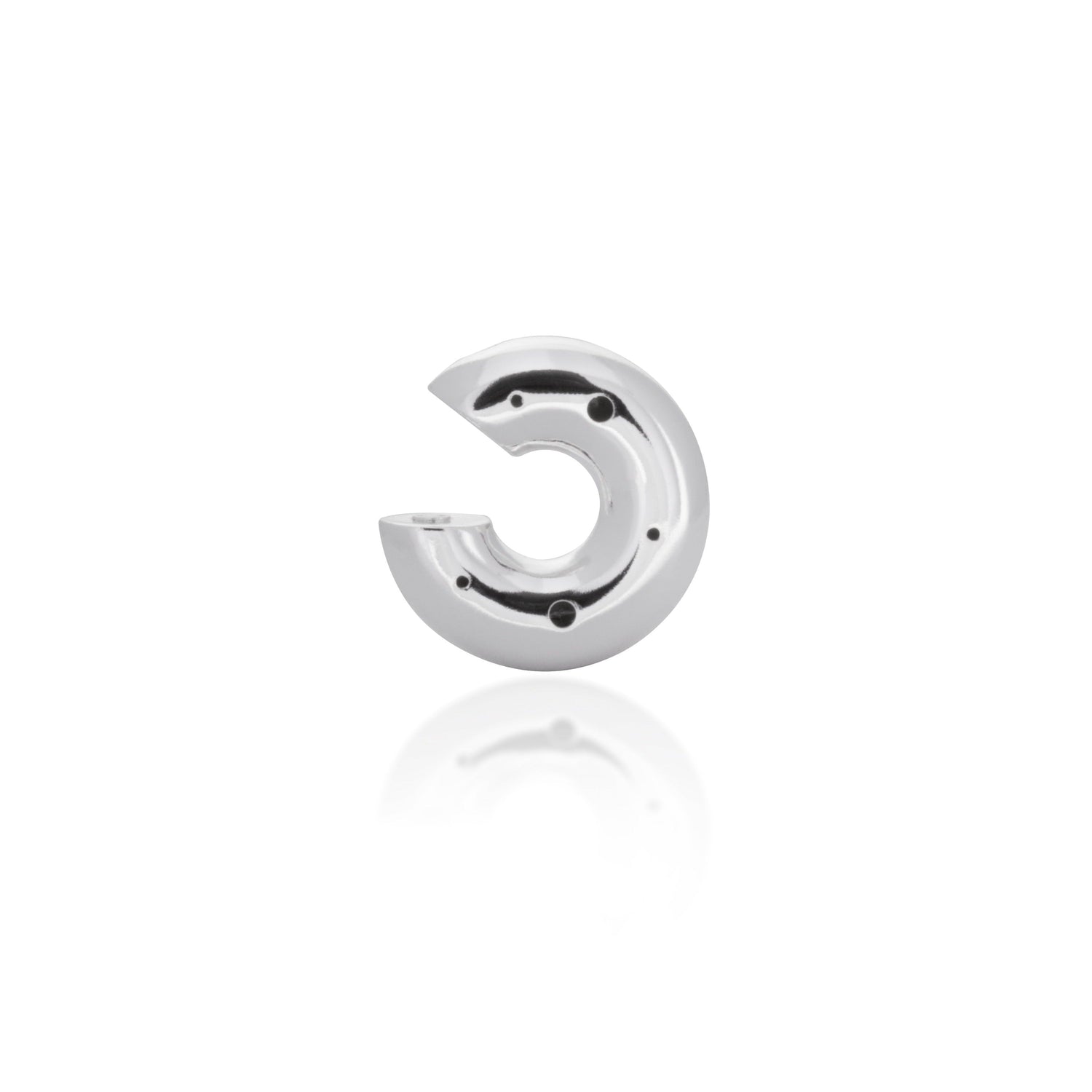 MEDIUM MOON EAR CUFF SILVER