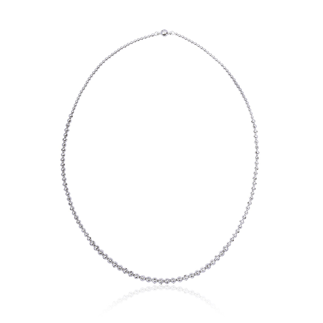 MAGDALENA TRIPLE NECKLACE SILVER