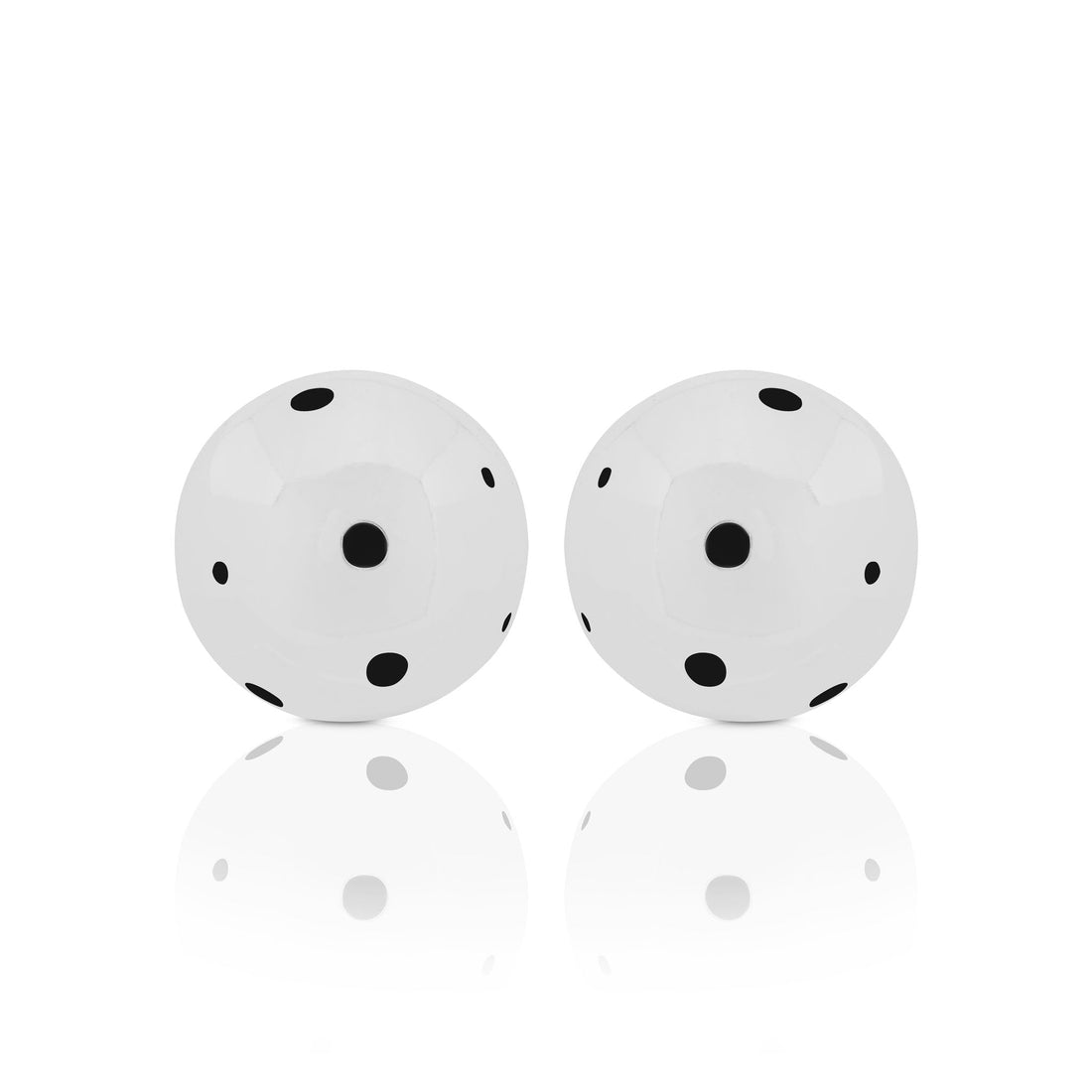 BOLD MEDIUM BALL EARRINGS SILVER