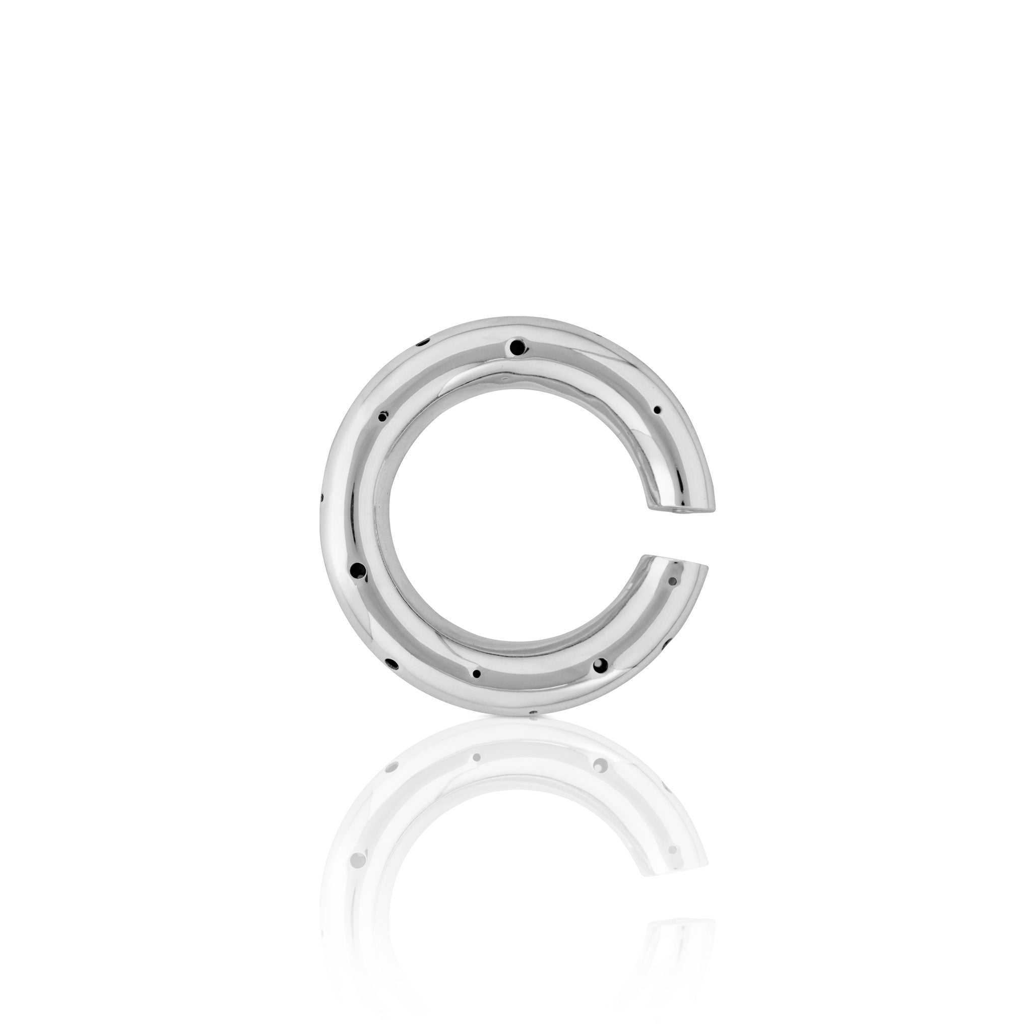 BOLDEST MOON  EAR CUFF SILVER