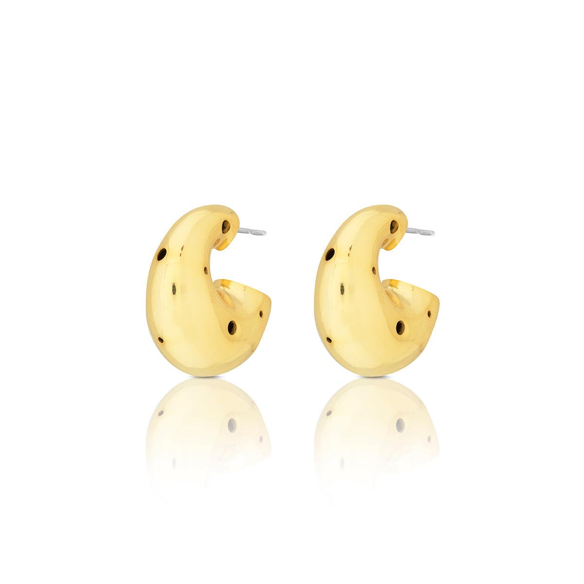 NEW MOON HOOPS J.CREW - Paula Mendoza Jewelry Colombia