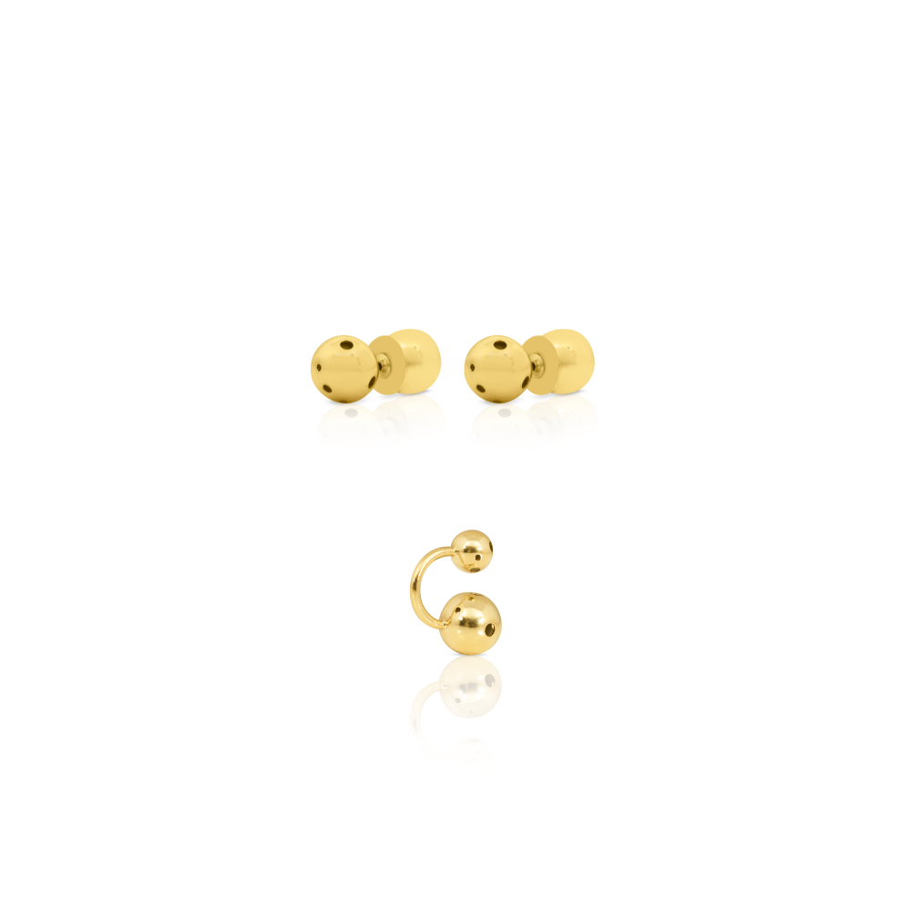 PLANET EARRINGS SET GOLD