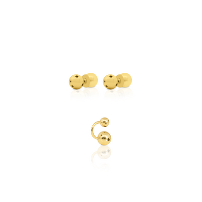 PLANET EARRINGS SET GOLD
