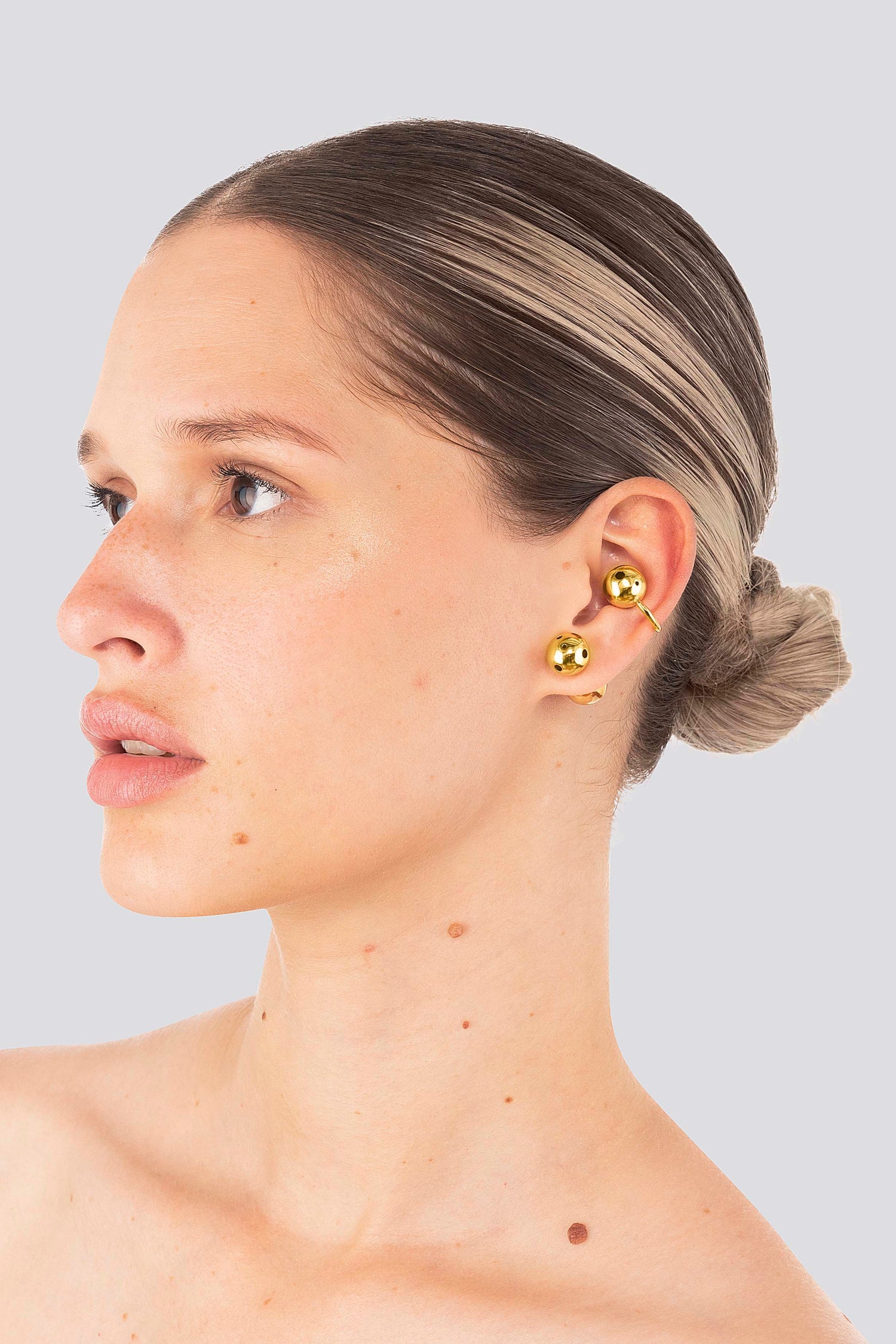 PLANET EARRINGS SET GOLD