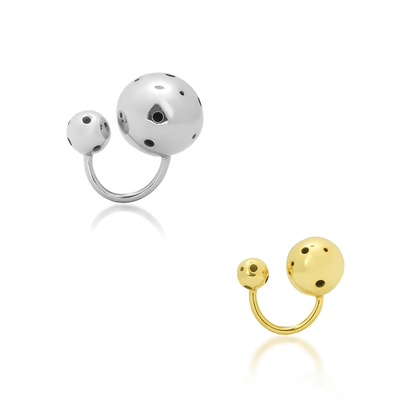SET BUBBLE RING &amp; EAR CUFF