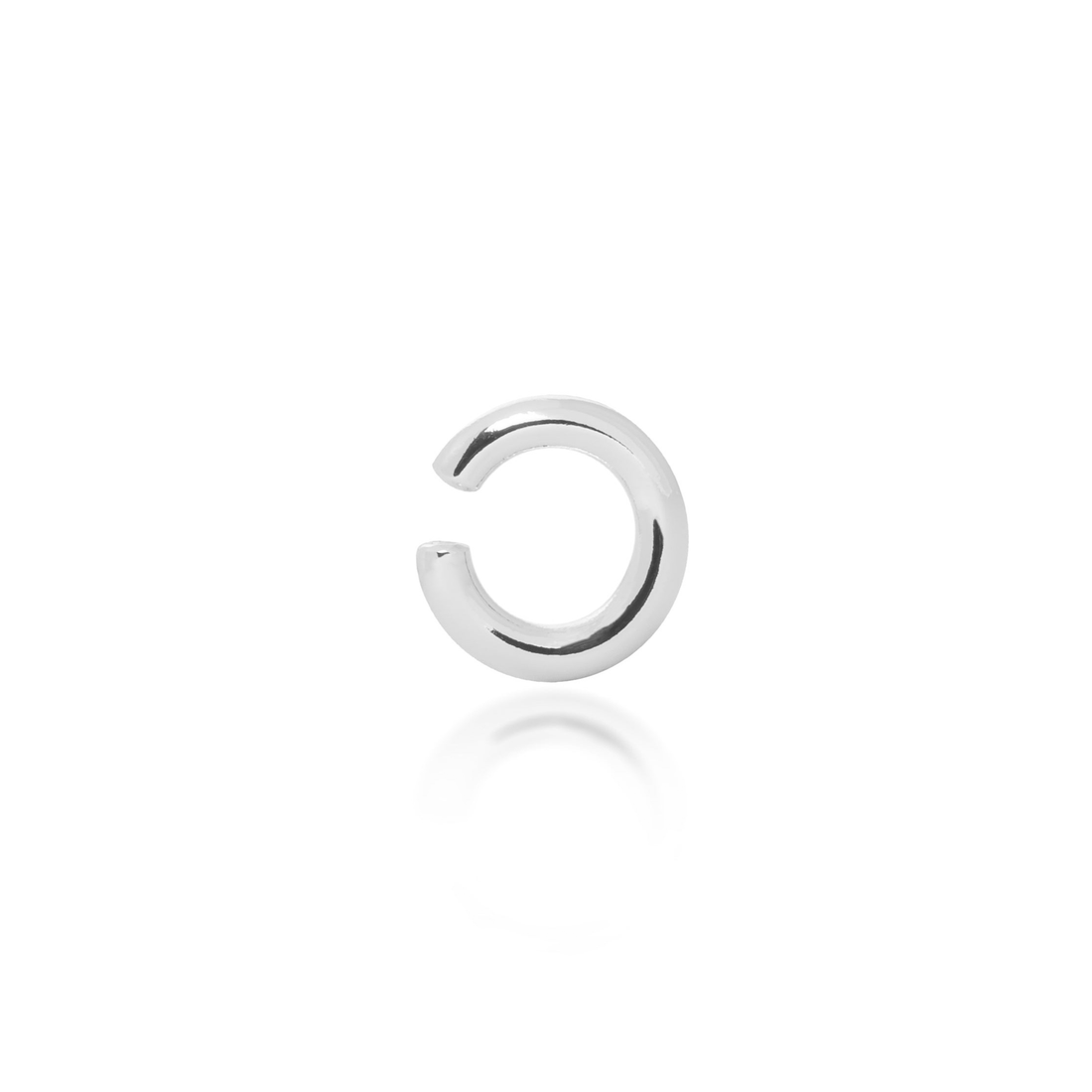 SMALL MOON EAR CUFF SILVER